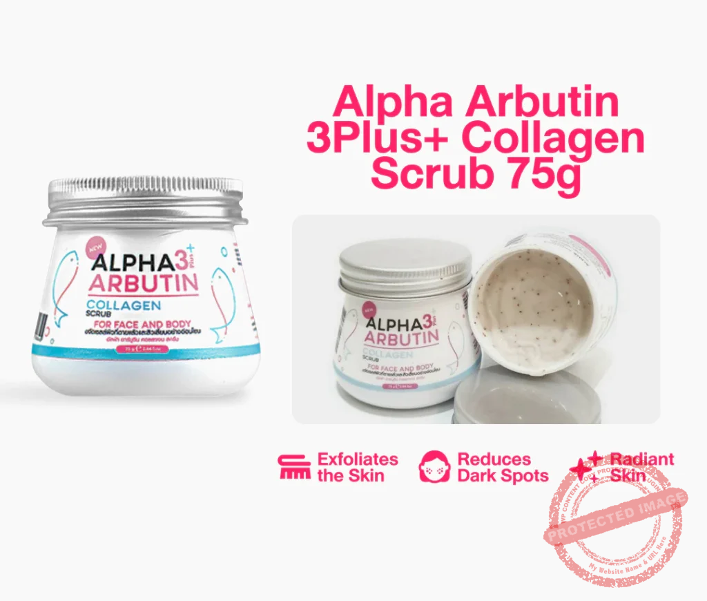 Precious Skin Alpha Arbutin 3Plus+ Collagen Scrub 75g