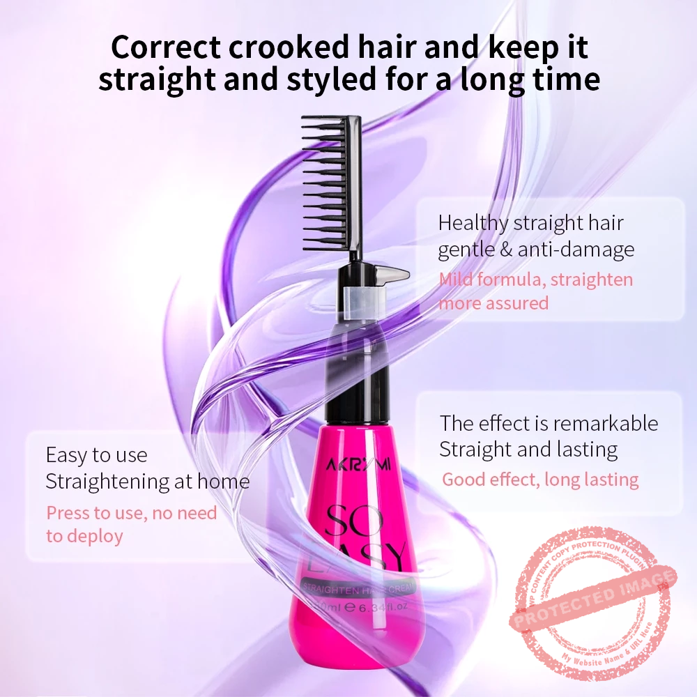 AUGEAS SO EASY Akrymi Hair Straightening Cream 180ml - Image 3