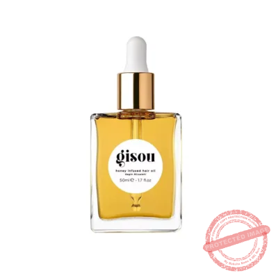 Gisou Honey Infused Hair Oil - Hydrating & Frizz Control Treatment with Mirsalehi Honey, Adds Shine & Heat Protectant for All Hair Types, 1.7 Fl Oz