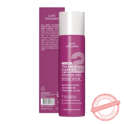 LUXE ORGANIX DermaPRO  Melasma Clear 6.0 Complexion Bright Exfoliating Toner 150ml