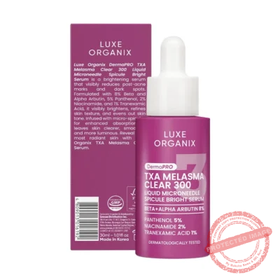 LUXE ORGANIX DermaPRO Melasma Clear 300 Liquid Microneedle Spicule Bright Serum 30ml
