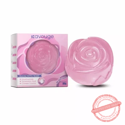 Kavouge Bleaching Soap 80g Whitening Booster Niacinamide Face & Body Care Cleaning Arbutin