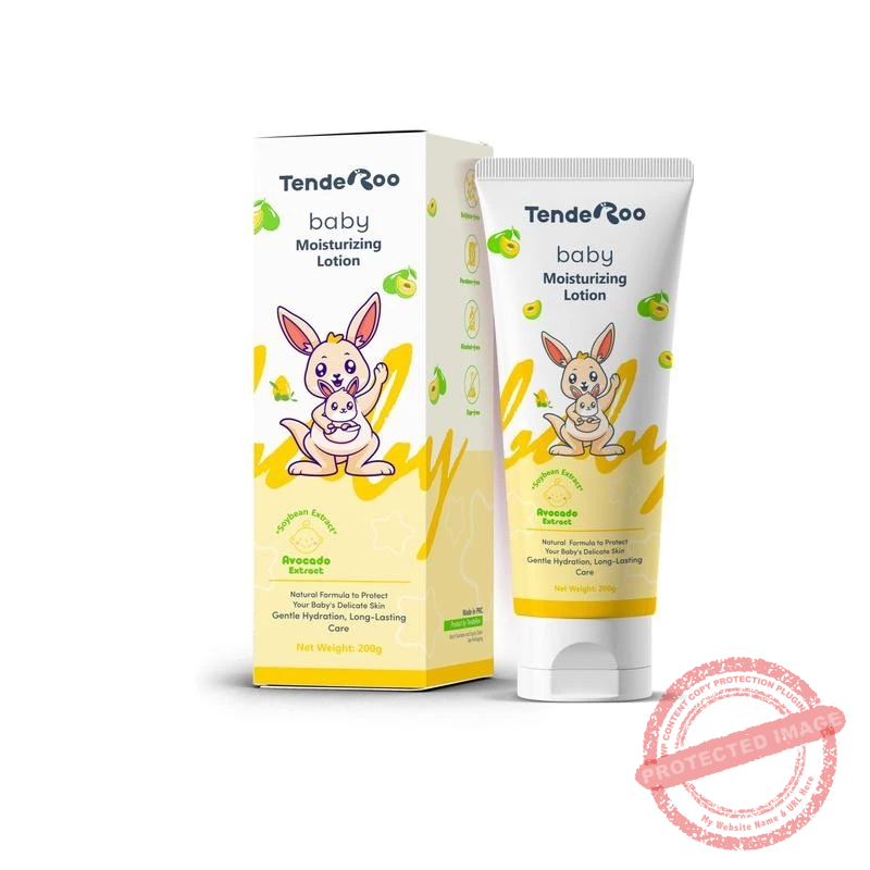 Tenderoo Baby Moisturizing Lotion Avocado Plant Extract Gentle Safe Soothing 200ml