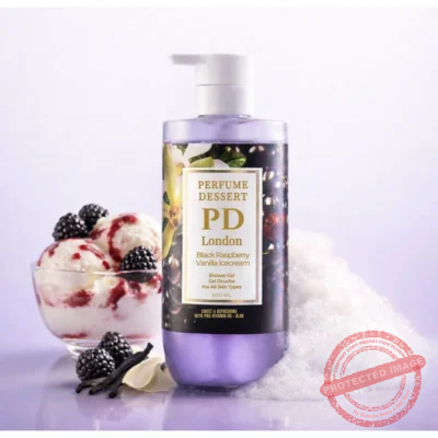 PERFUME DESSERT Black Rasberry Vanilla Ice Cream  Shower Gel  500ml