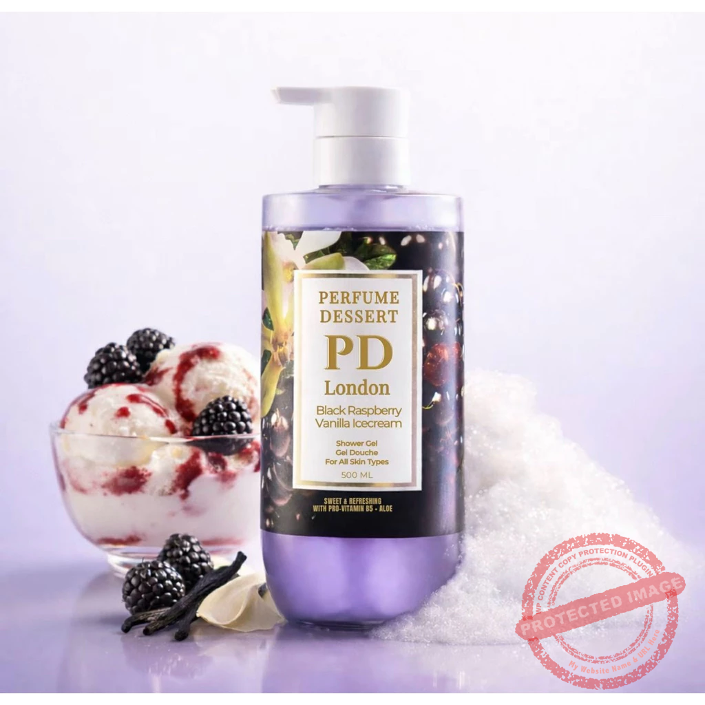 PERFUME DESSERT Black Rasberry Vanilla Ice Cream Shower Gel 500ml