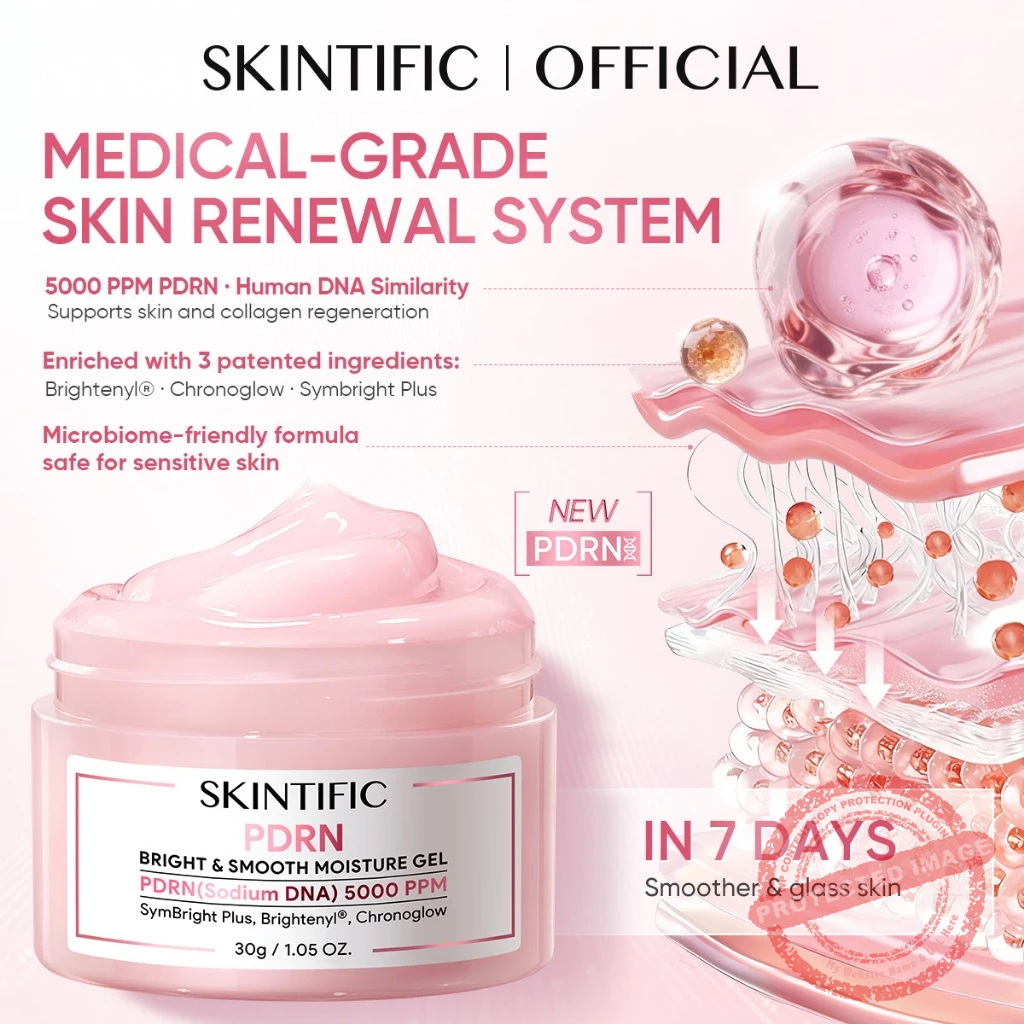 SKINTIFIC PDRN Bright & Smooth Moisture Gel 30g - Image 3