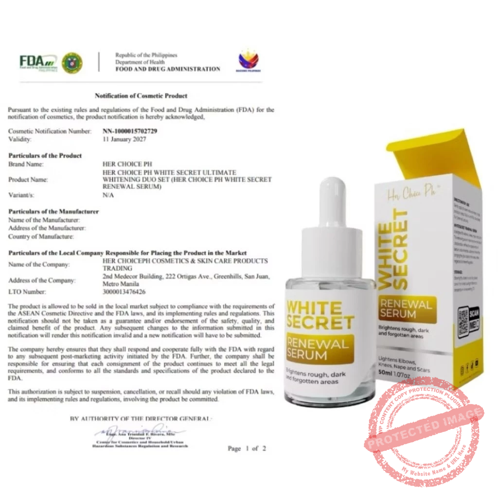HERCHOICE PH WHITE SECRET Ultimate WHITENING DUO Set - Image 8