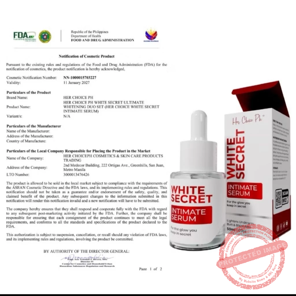 HERCHOICE PH WHITE SECRET Ultimate WHITENING DUO Set - Image 6