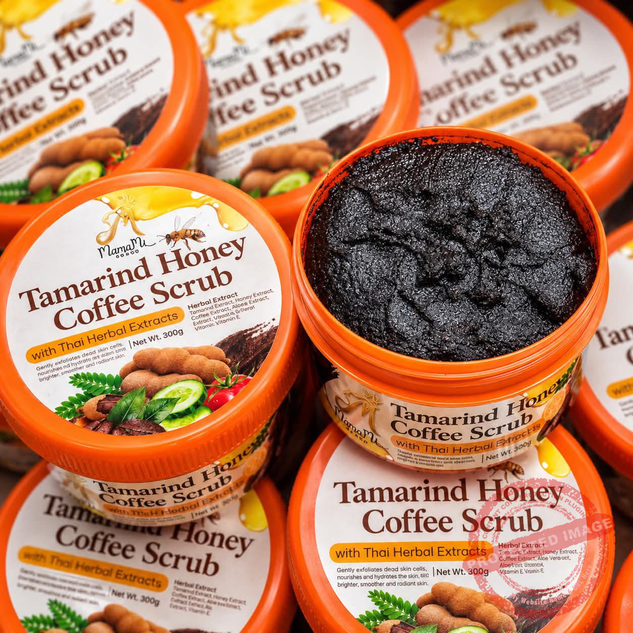 MamaMi Tamarind Honey Coffee Scrub with Thai Herbal Extracts 300g - Image 2
