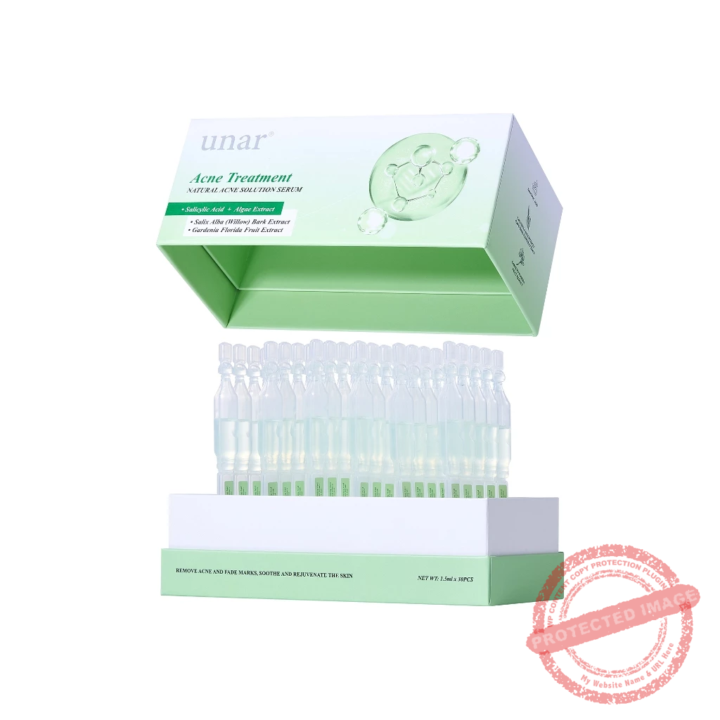 UNAR Acne Treatment Natural Acne Solution Salicylic Acid Serum 30pcs