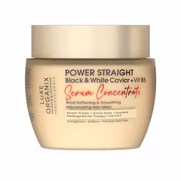 LUXE ORGANIX Power Straight Black & White Caviar + Vitamin B5 Serum Concentrate 500ml