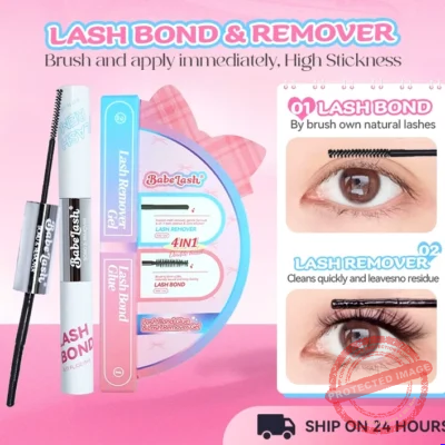 BABELASH BOND & REMOVER Eyelash Glue for False Lashes Super Strong Hold Glue Latex Suitable for Sensitive Eyes