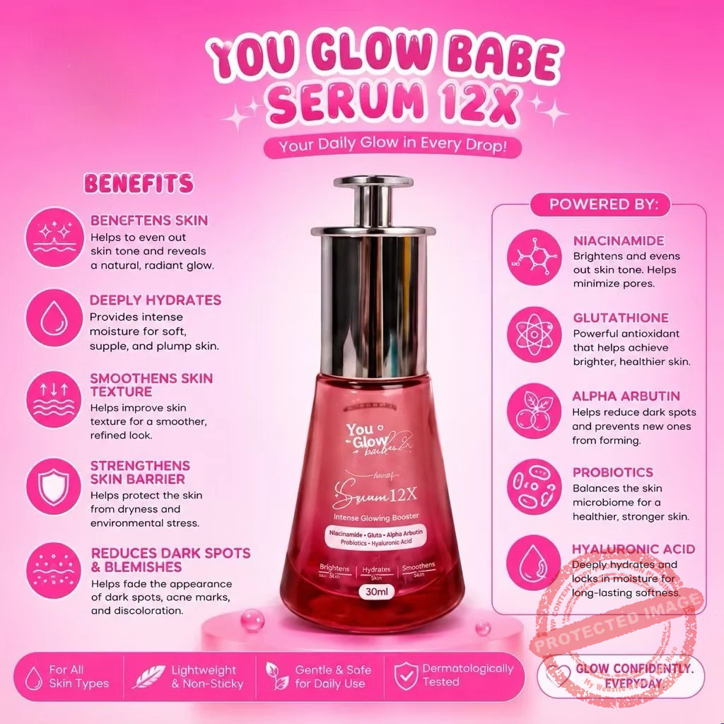 You Glow Babe Serum 12x Skin Perfecting Serum 30ml - Image 5