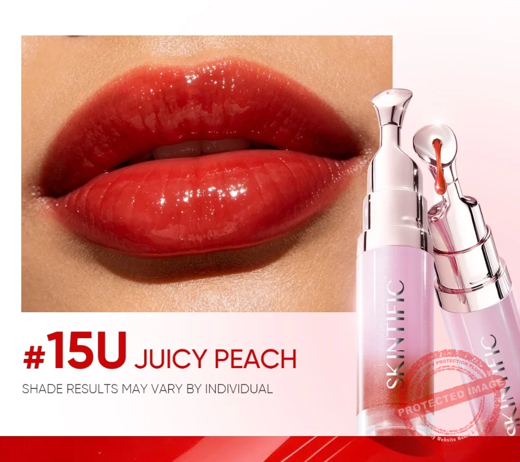💗SKINTIFIC Peptide Brightening Lip Serum #15U JUICY PEACH💗
