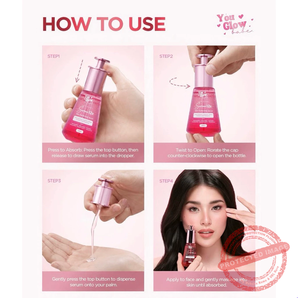 You Glow Babe Serum 12x Skin Perfecting Serum 30ml - Image 4