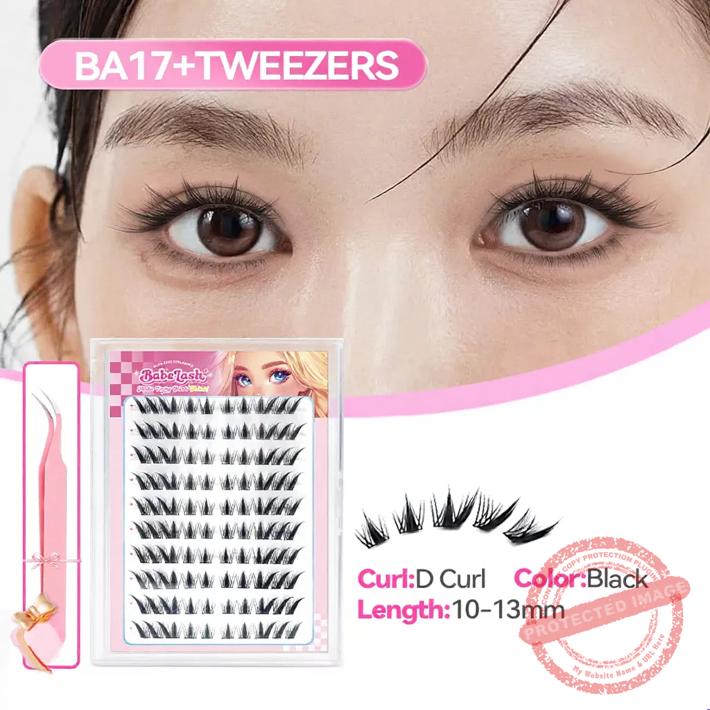 BABESLASH-100-160 Cluster Self-Adhesive Lashes - Image 17