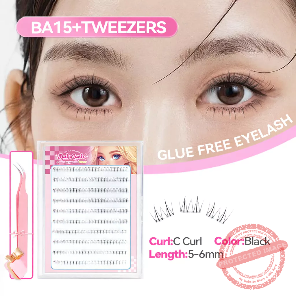 BABESLASH-100-160 Cluster Self-Adhesive Lashes - Image 15