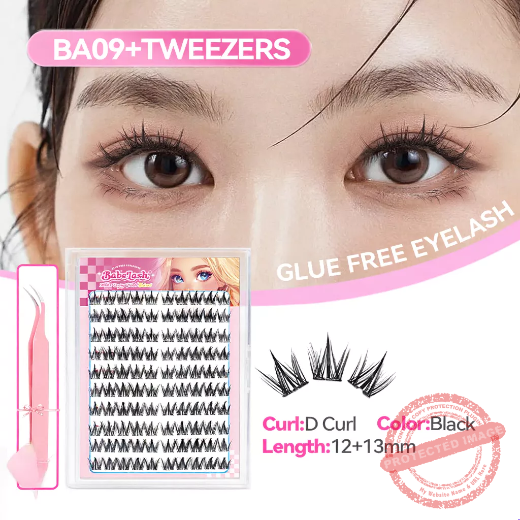 BABESLASH-100-160 Cluster Self-Adhesive Lashes - Image 12