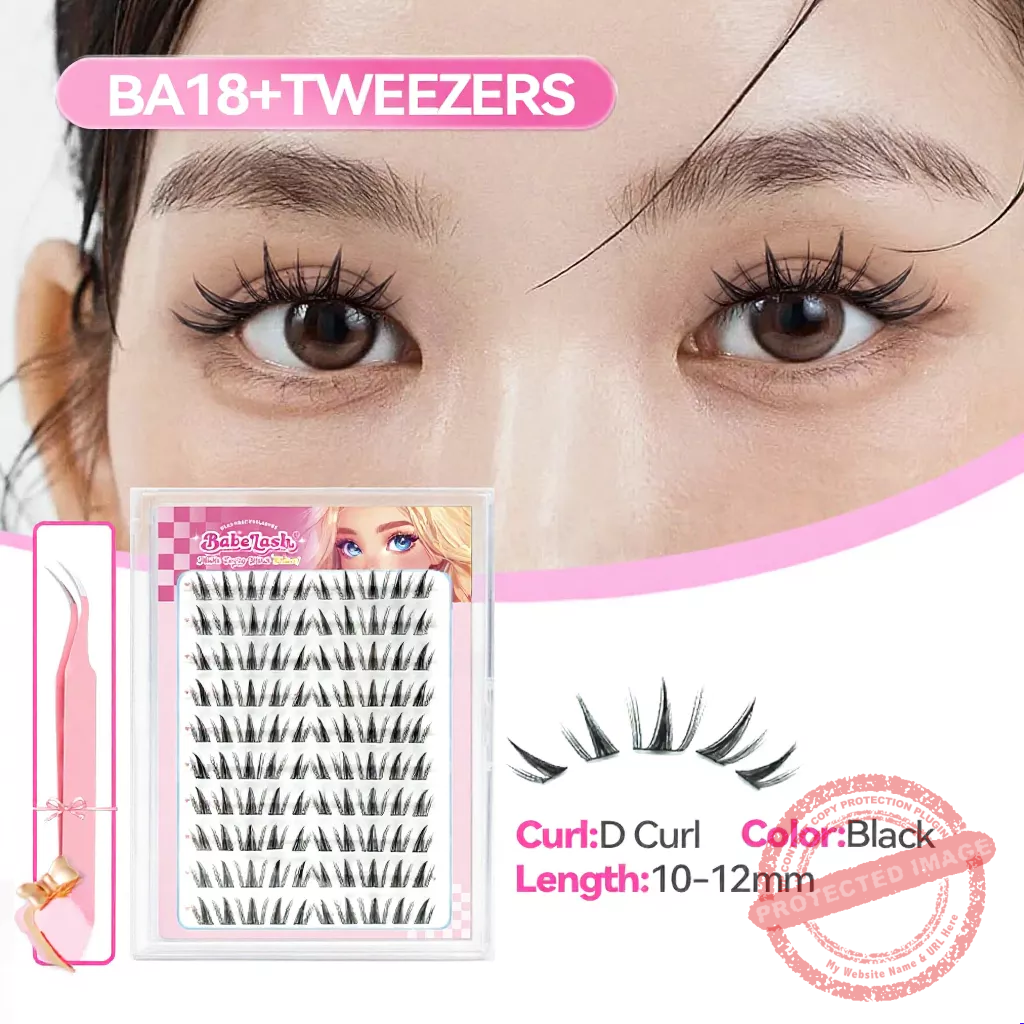BABESLASH-100-160 Cluster Self-Adhesive Lashes - Image 18