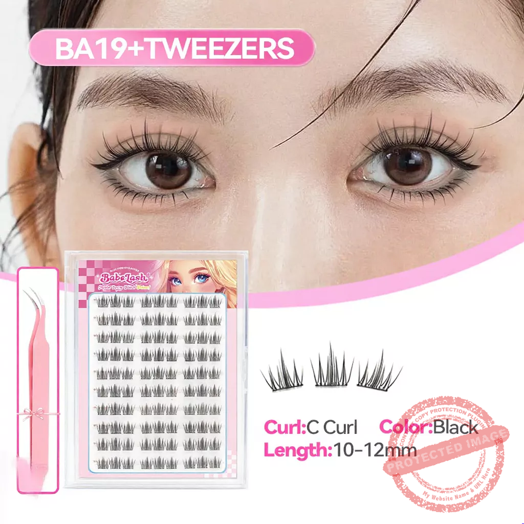 BABESLASH-100-160 Cluster Self-Adhesive Lashes - Image 19
