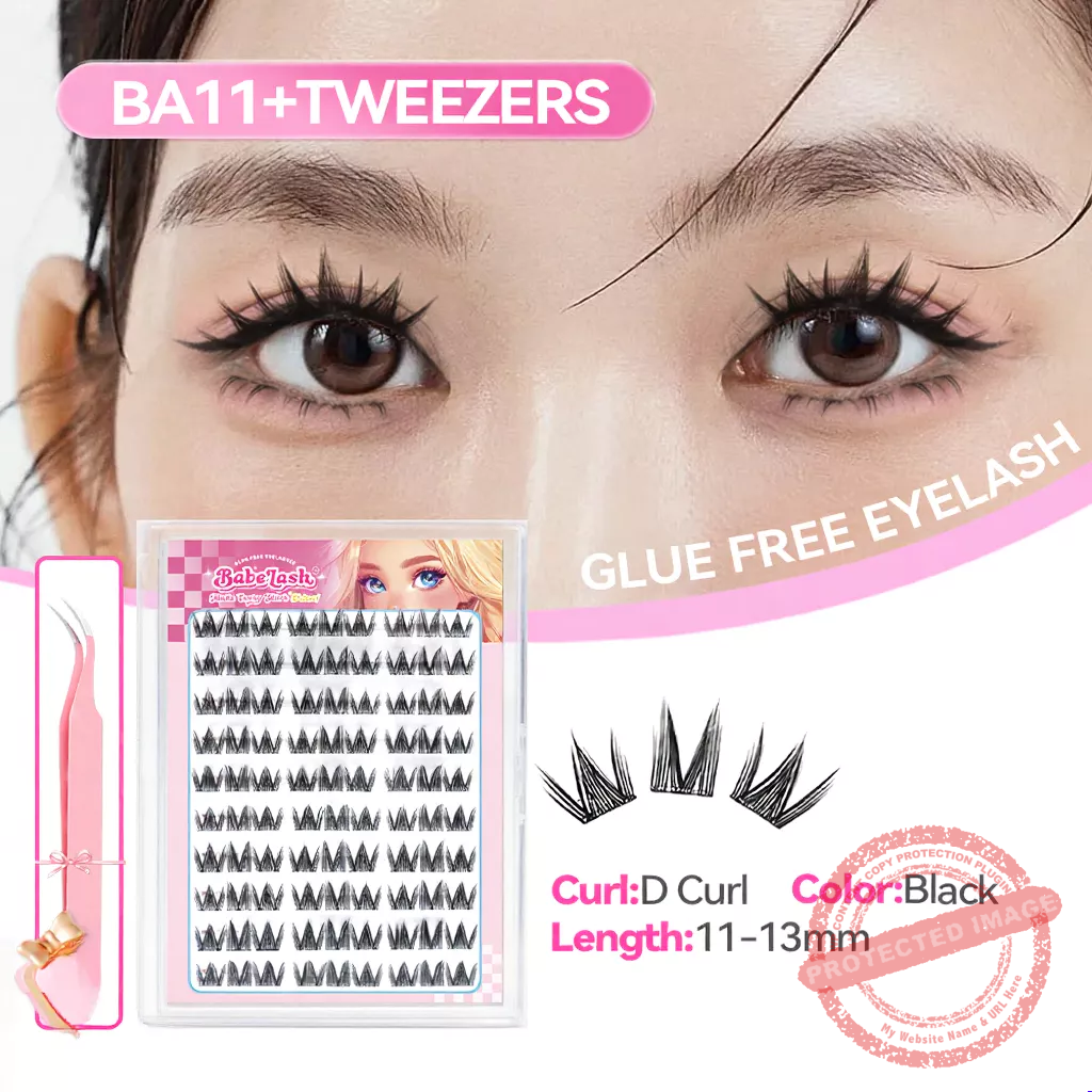 BABESLASH-100-160 Cluster Self-Adhesive Lashes - Image 13
