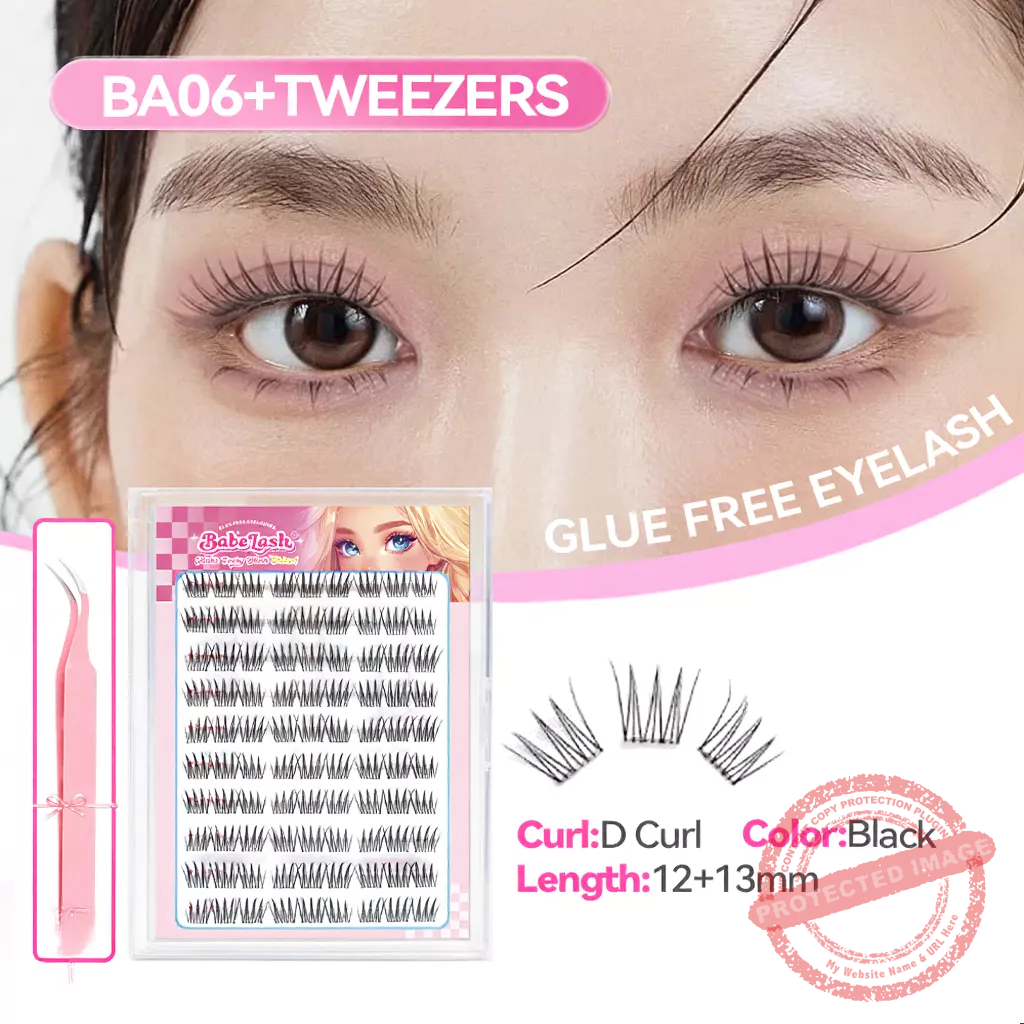 BABESLASH-100-160 Cluster Self-Adhesive Lashes - Image 8
