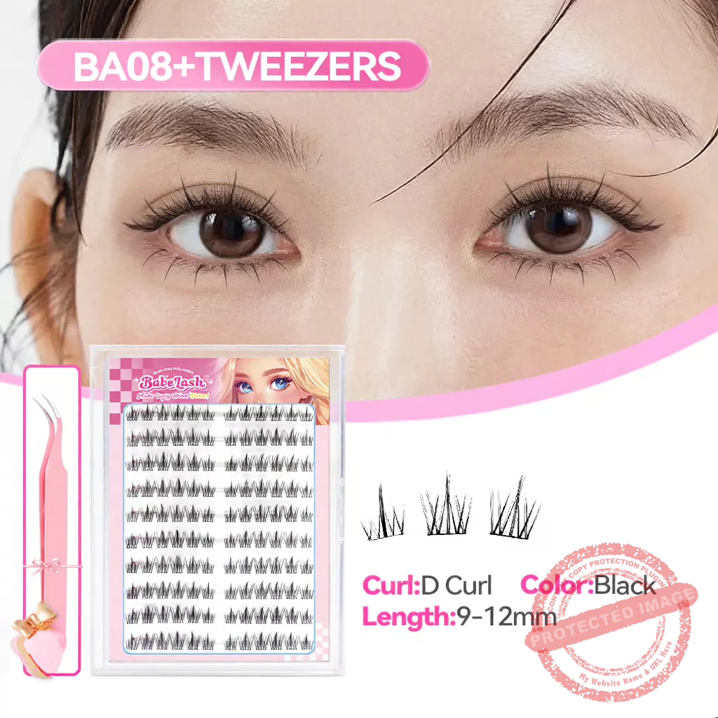 BABESLASH-100-160 Cluster Self-Adhesive Lashes - Image 10