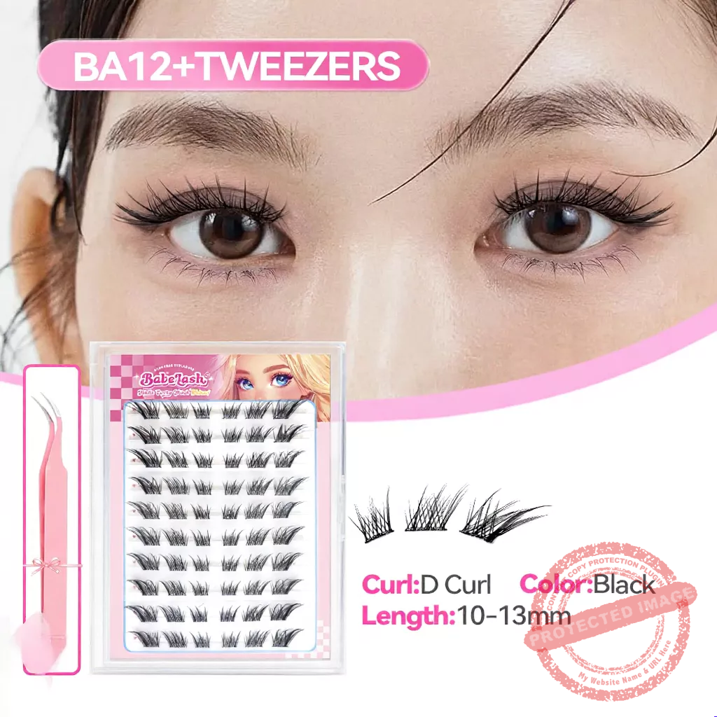 BABESLASH-100-160 Cluster Self-Adhesive Lashes - Image 14
