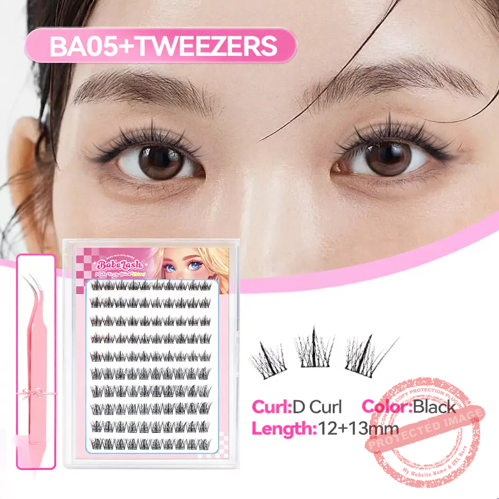 BABESLASH-100-160 Cluster Self-Adhesive Lashes - Image 7