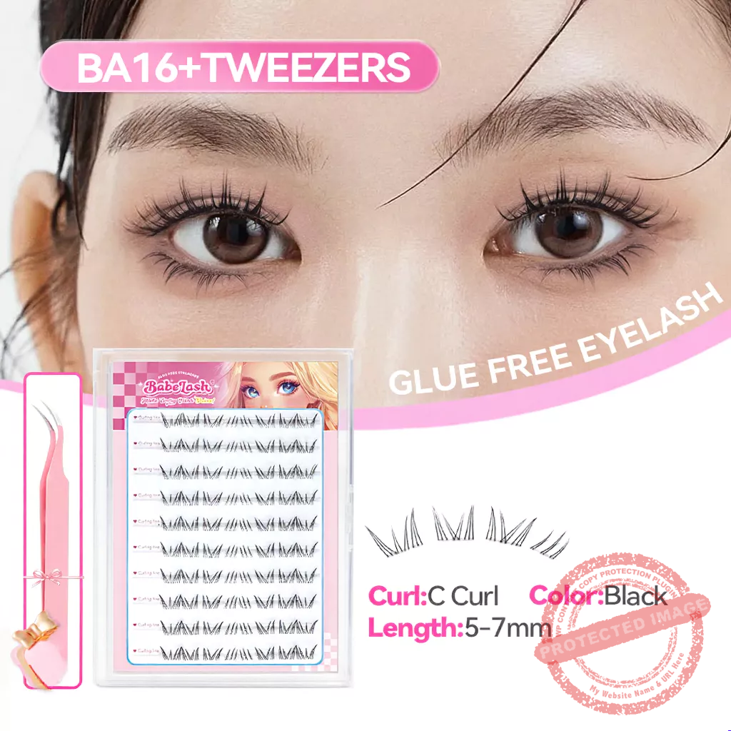BABESLASH-100-160 Cluster Self-Adhesive Lashes - Image 16