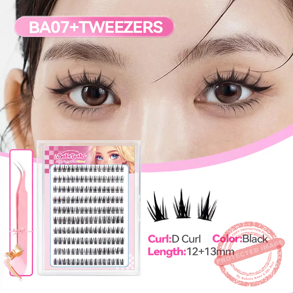 BABESLASH-100-160 Cluster Self-Adhesive Lashes - Image 9
